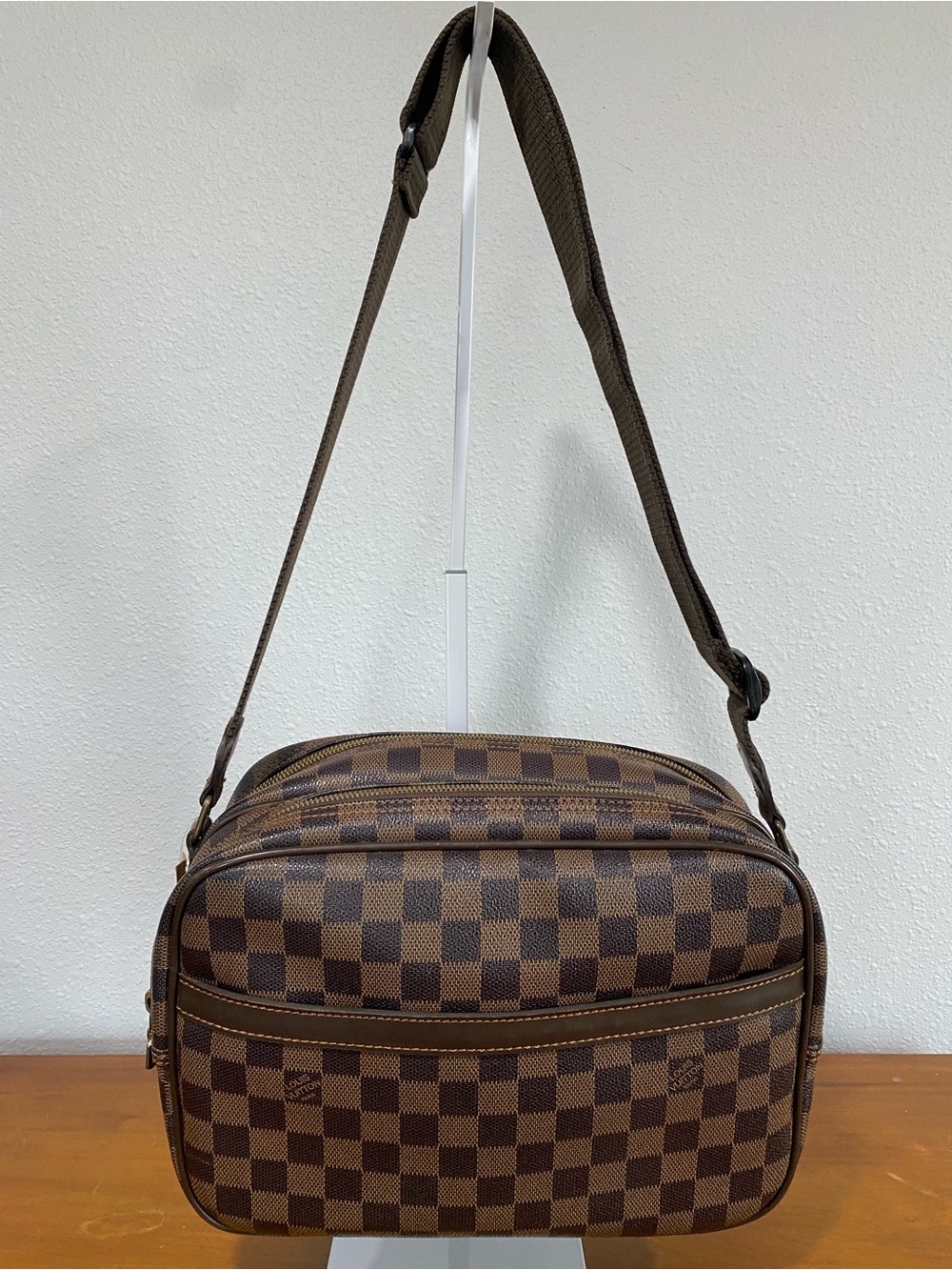 Brown Checkerboard Crossbody Shoulder Bag 💐Authenticity Not Guaranteed💐